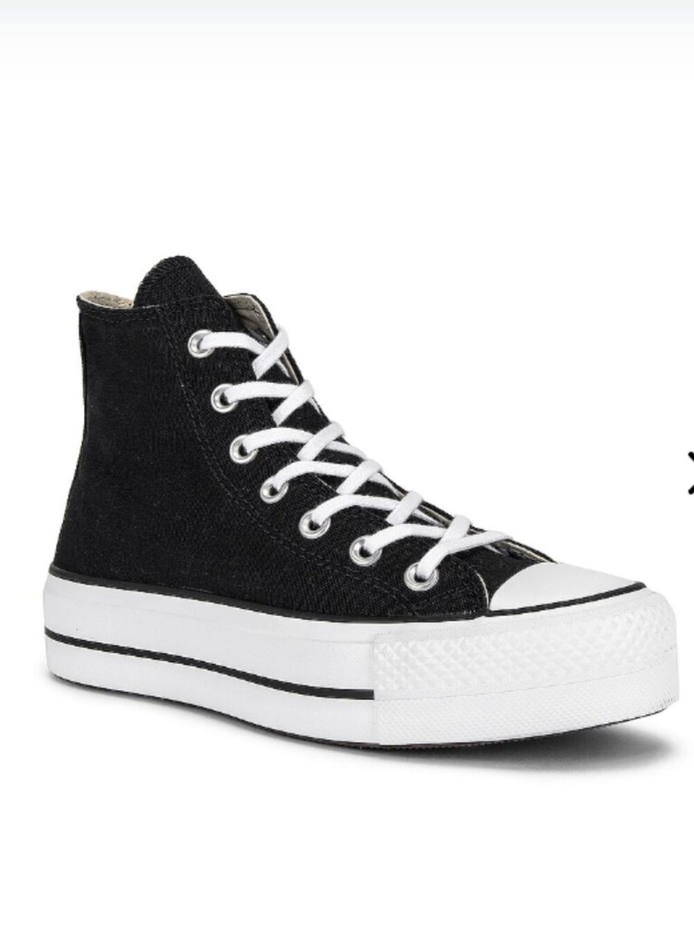 Converse Chuck Taylor All Star Lift High Top Sneakers in Black/White Size 8.5